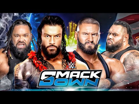 Roman Reigns & Jacob Fatu vs Bronson Reed & Bron Breakker WWE SMACKDOWN 2K25 - FULL MATCH