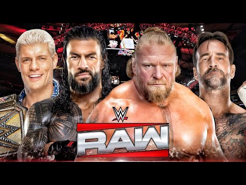 Roman Reigns Vs Brock Lesnar Vs Cody Rhodes Vs CM Punk WWE RAW 2k25 - Game Play