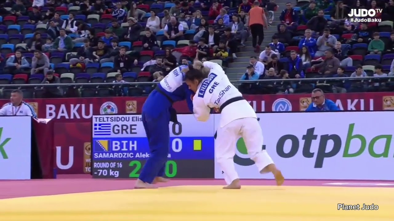 Elisavet TELTSIDOU 🇬🇷 🆚️ Aleksandra SAMARDZIC 🇧🇦 | 2 раунд/-70кг | Большой Шлем Баку 2024
