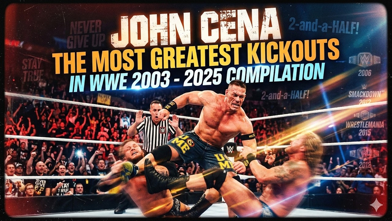 JOHN CENA THE MOST GREATEST KICKOUTS IN WWE 2003-2025 COMPILATION