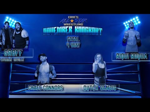 Erie’s All Star Wrestling: Groff vs Chael Connors vs Dutch Vanzig vs Riqui Roqua (Fan Cam) 
