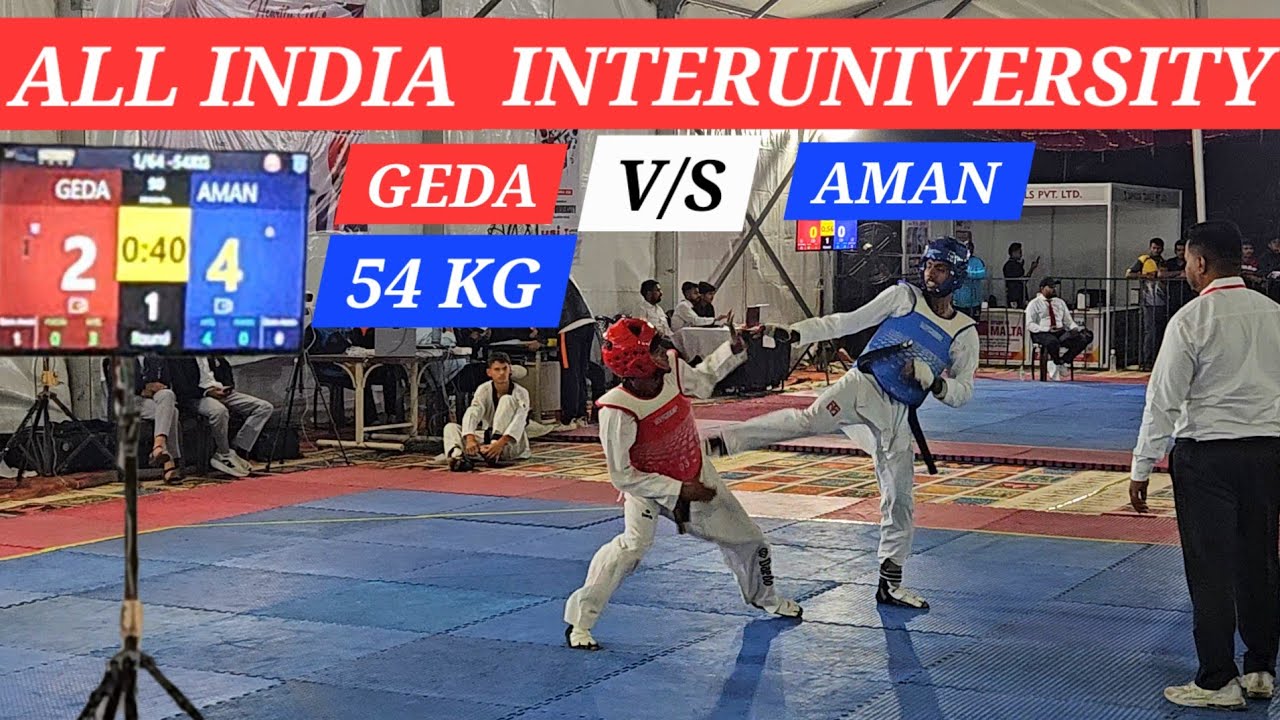 54kg Taekwondo Fight 🥋 | All India University Championship | #taekwondo #54kg 