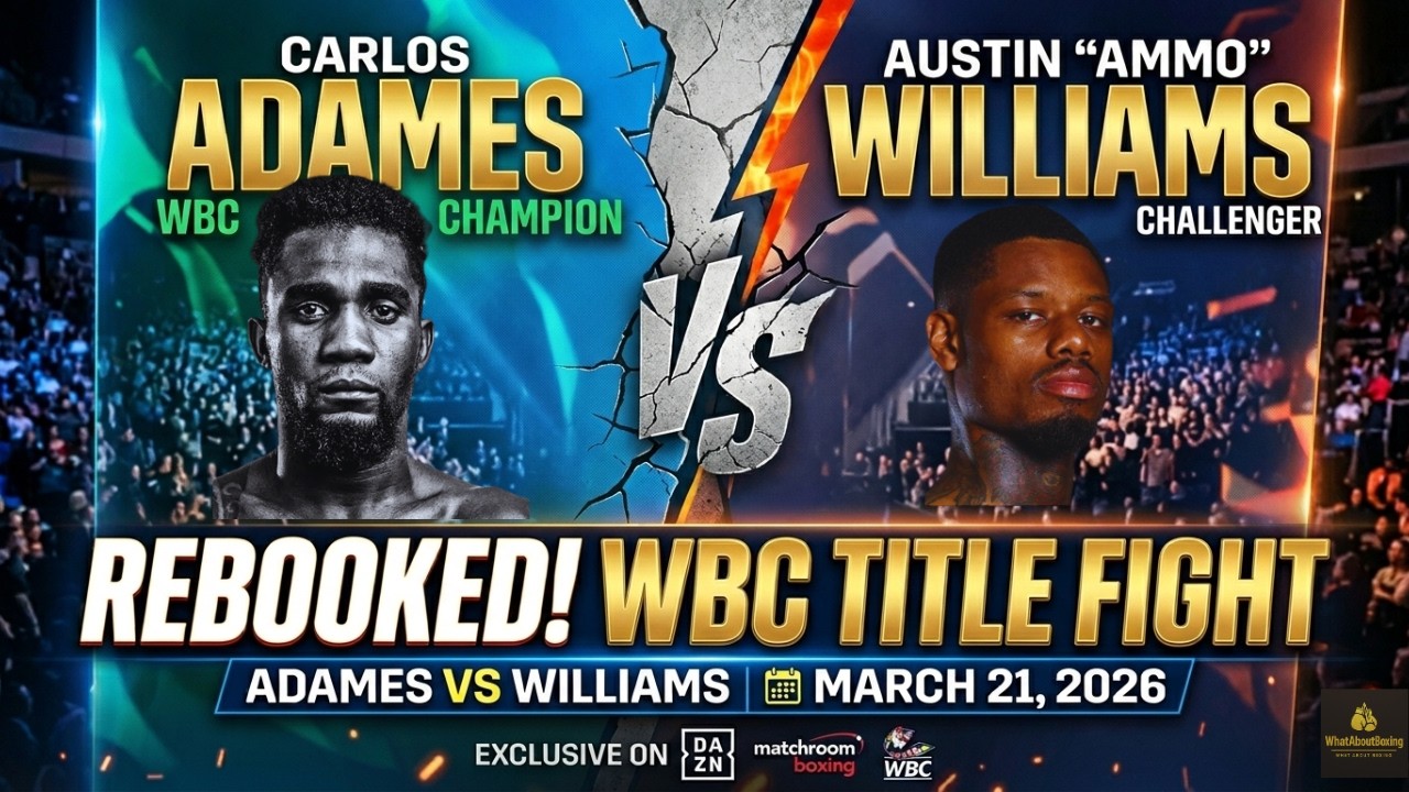 WBC Middleweight World Title Clash: Adames vs. Williams | LIVE on DAZN.