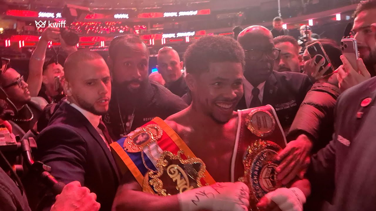 Shakur Stevenson & Terence Crawford CELEBRATE after Dominant WIN vs Teofimo Lopez