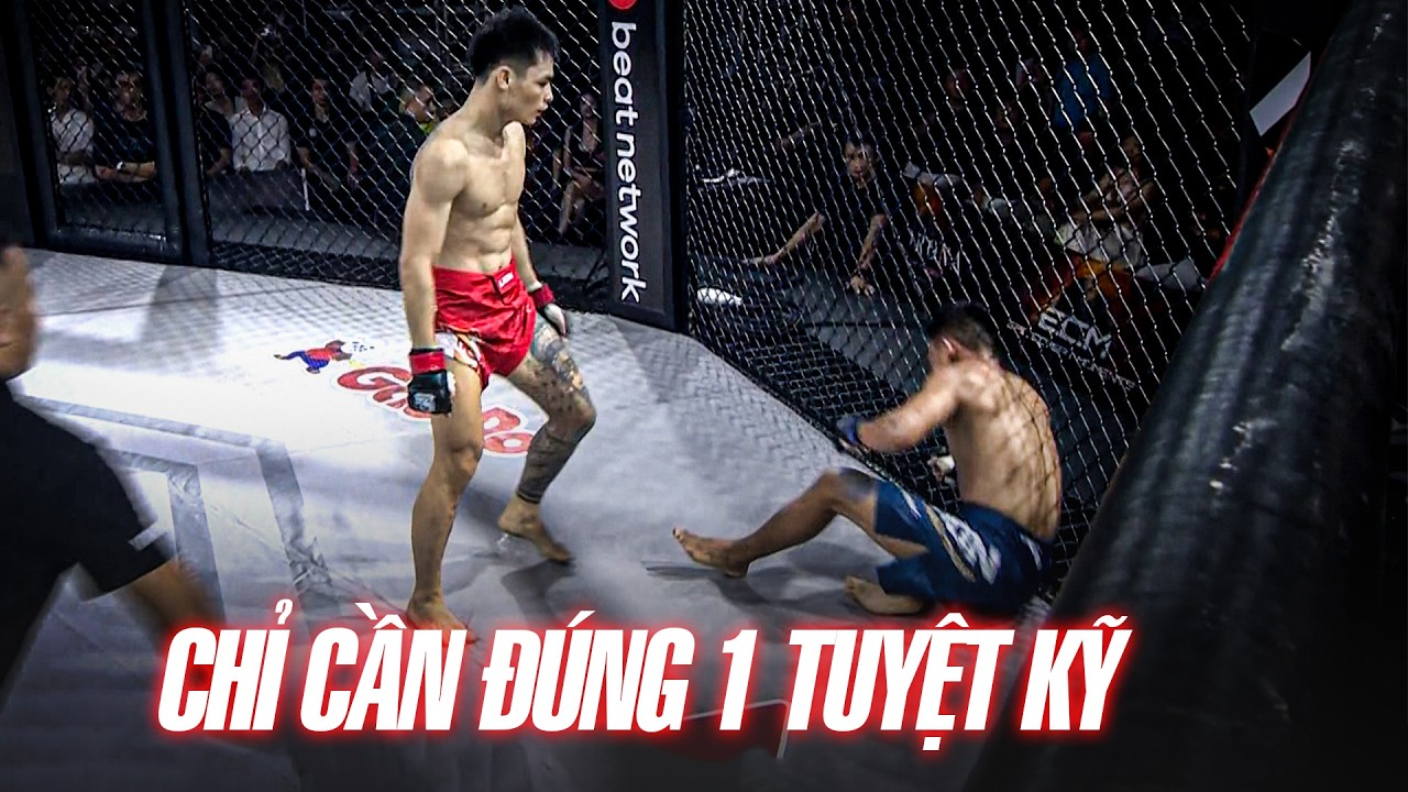 Đỉnh cao sàn đài Thành Thoan chứng minh đẳng cấp đúng bằng 1 quyền khiến đối thủ xin thua