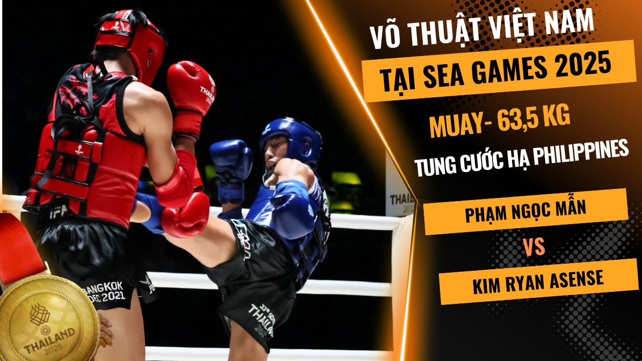 SEA Games 2025: Ngọc Mẫn thắng áp đảo võ sĩ Philippines, thẳng tiến vào bán kết | Muay Thai 65,3kg