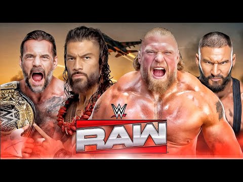 Roman Reigns & CM Punk vs Brock Lesnar & Bron Breakker WWE RAW NETFLIX 2K25 - Full Match