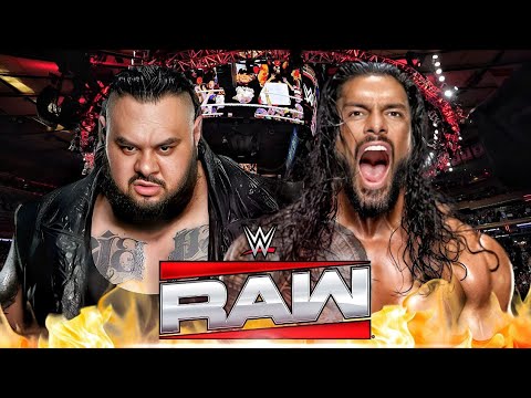 Roman Reigns vs Bronson Reed, Bron Breakker & Paul Heyman WWE RAW 2K25 - The OTC vs The Vision