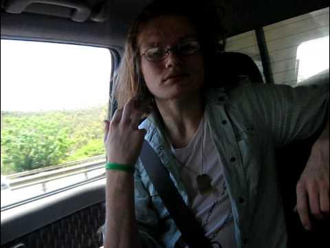 In the car