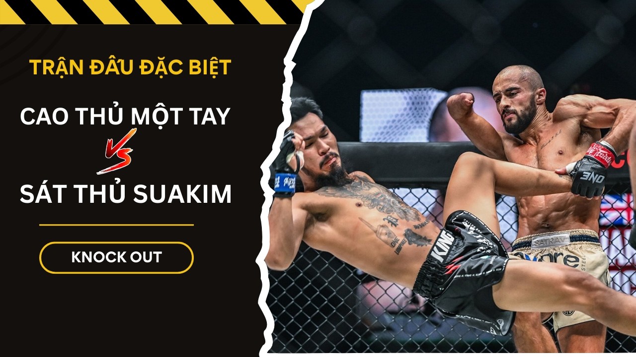 Trận đấu đặc biệt | Võ sĩ cụt tay Jake Peacock gặp “sát thủ” Thái Lan: Đòn K.O tay trước