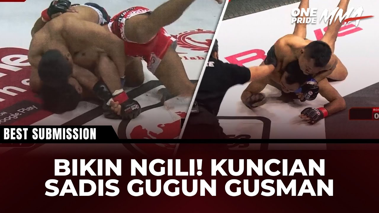 NGERI! Kuncian Gugun Gusman yang Nyaris Patahkan Lawan | Best Submission One Pride MMA