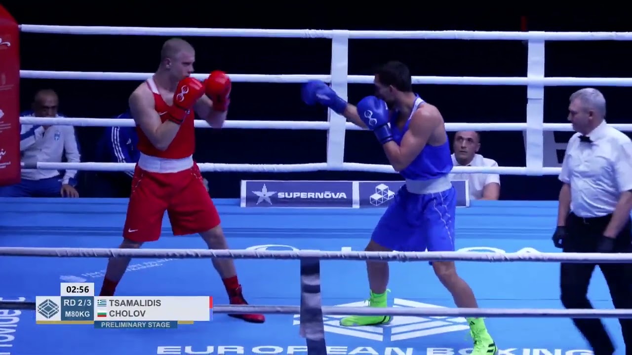 William Cholov (BUL) vs. Michail Tsamalidis (GRE) European U23 Championships 2025 (80kg)