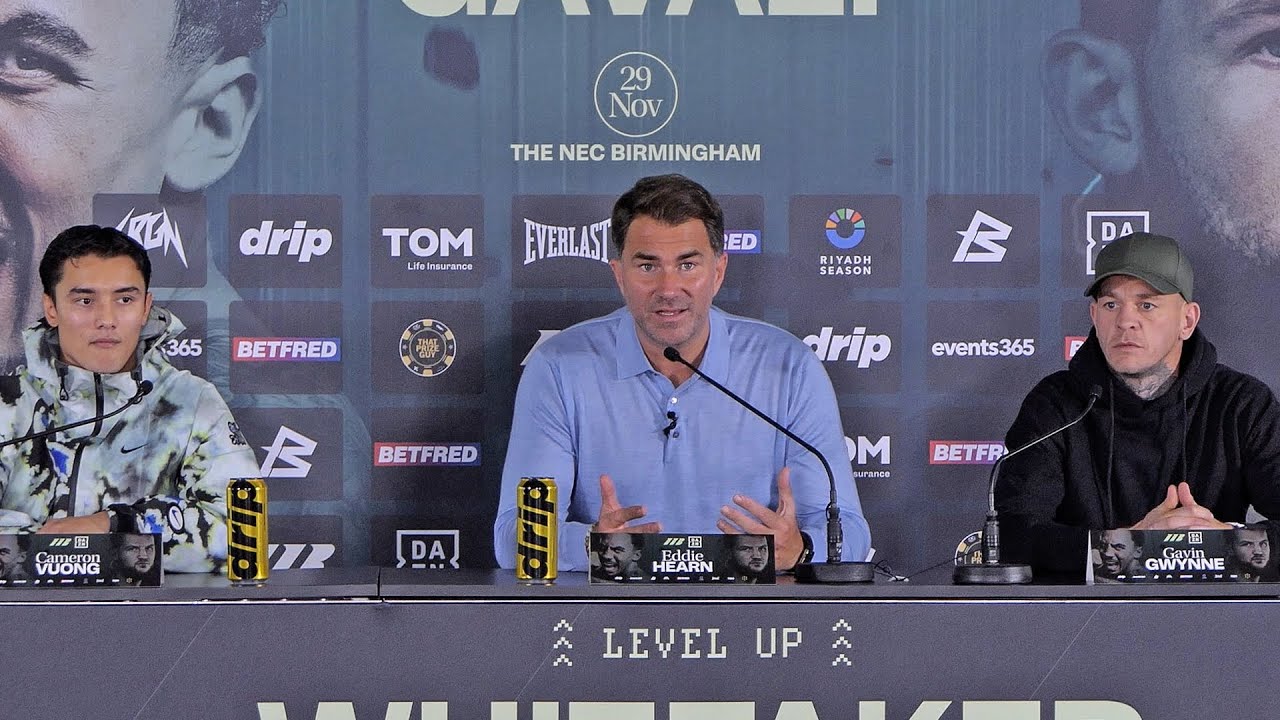 Cameron Vuong vs. Gavin Gwynne 2 • FULL PRESS CONFERENCE | Eddie Hearn, Matchroom Boxing