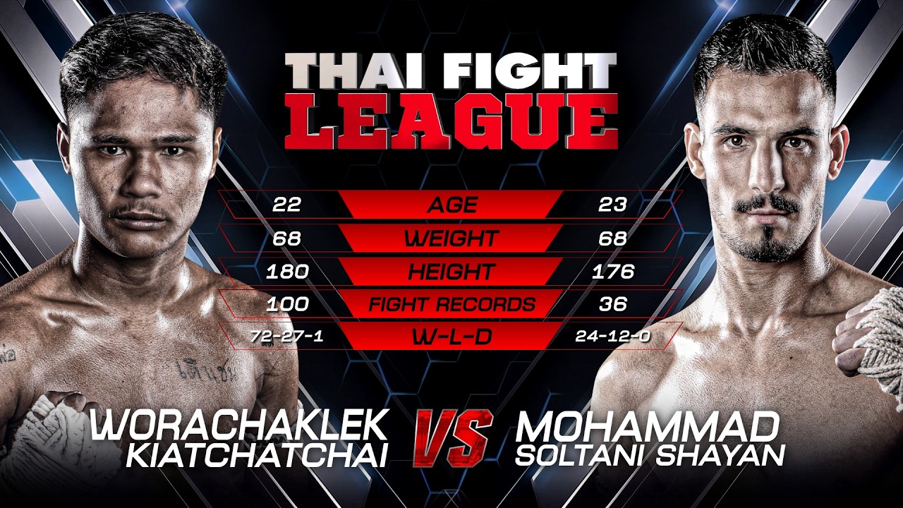 วรจักรเล็ก เกียรติฉัตรชัย vs. โมฮัมหมัด โซลตานิ ชายาน | ไทยไฟท์ ลีก #95 | 8 มี.ค. 2569