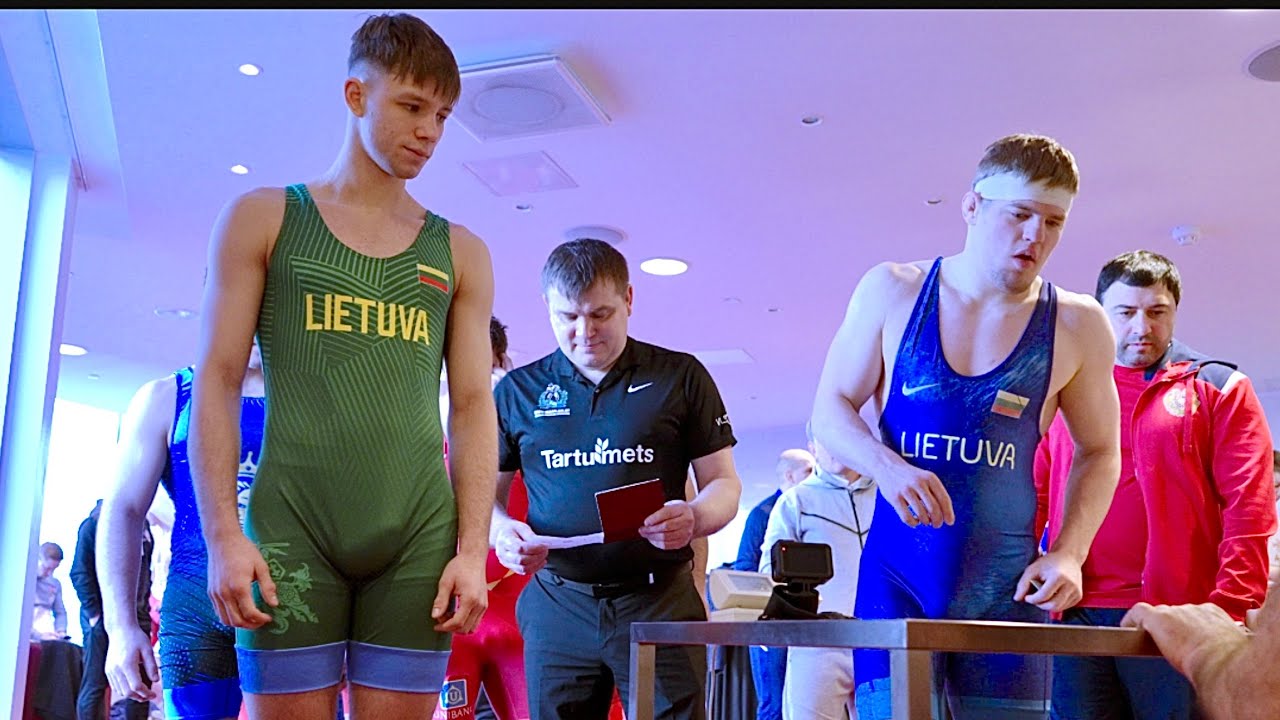 Weigh-In (with scale!) short video! Palusalu men greco-roman and freestyle wrestling tournament 2026