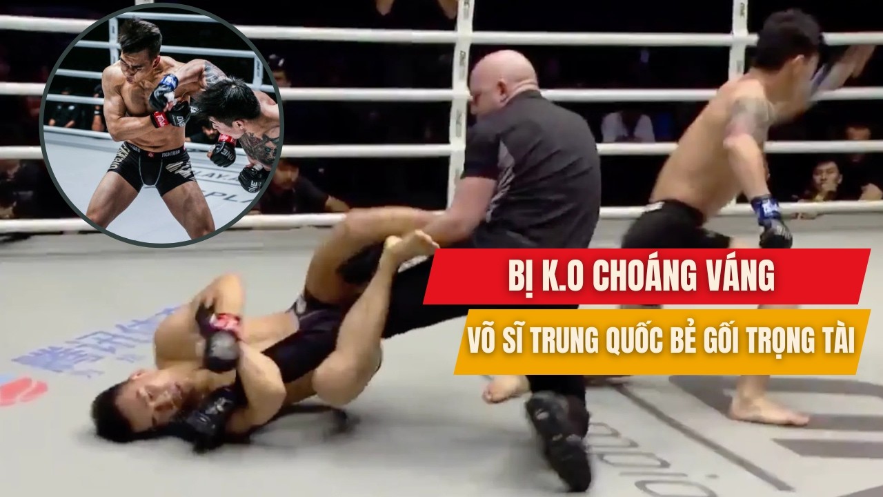 ĐỘC LẠ MMA: Bị knockout, võ sĩ Trung Quốc… bẻ gối trọng tài | ONE Championship