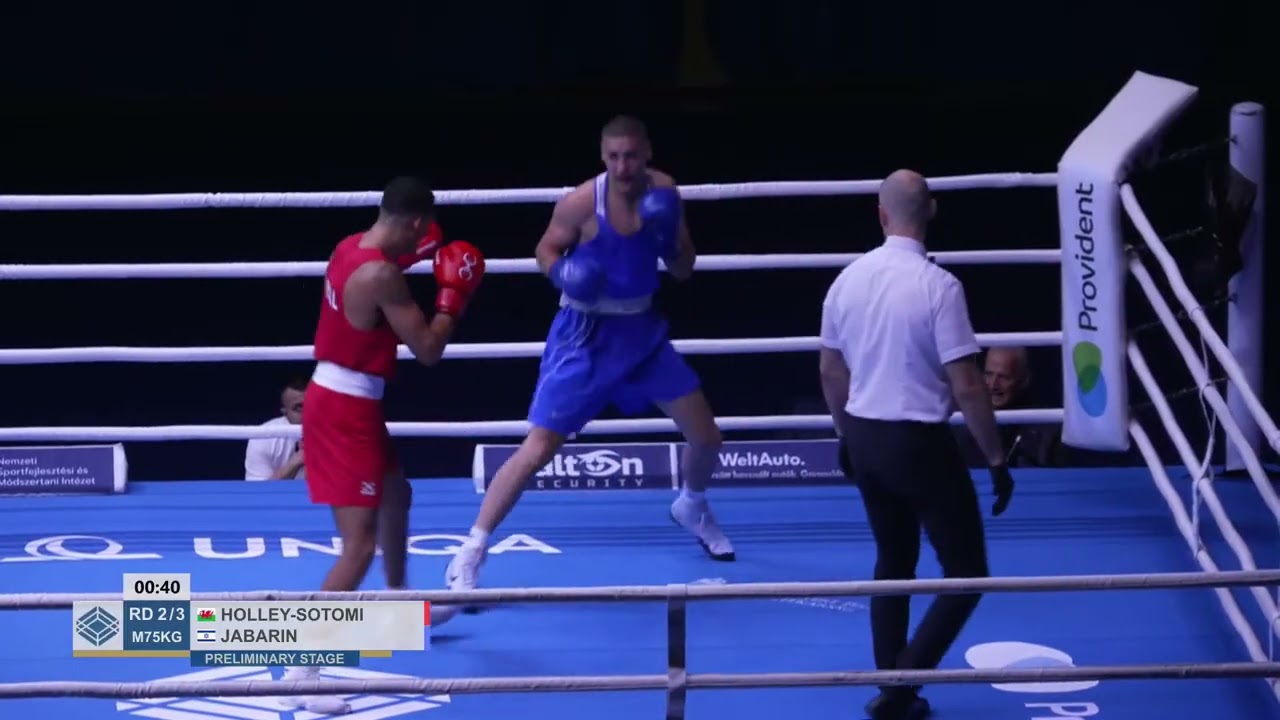 Orlando Holley-Sotomi (WAL) vs. Ahmad Jabarin (ISR) European U23 Championships 2025 (75kg)