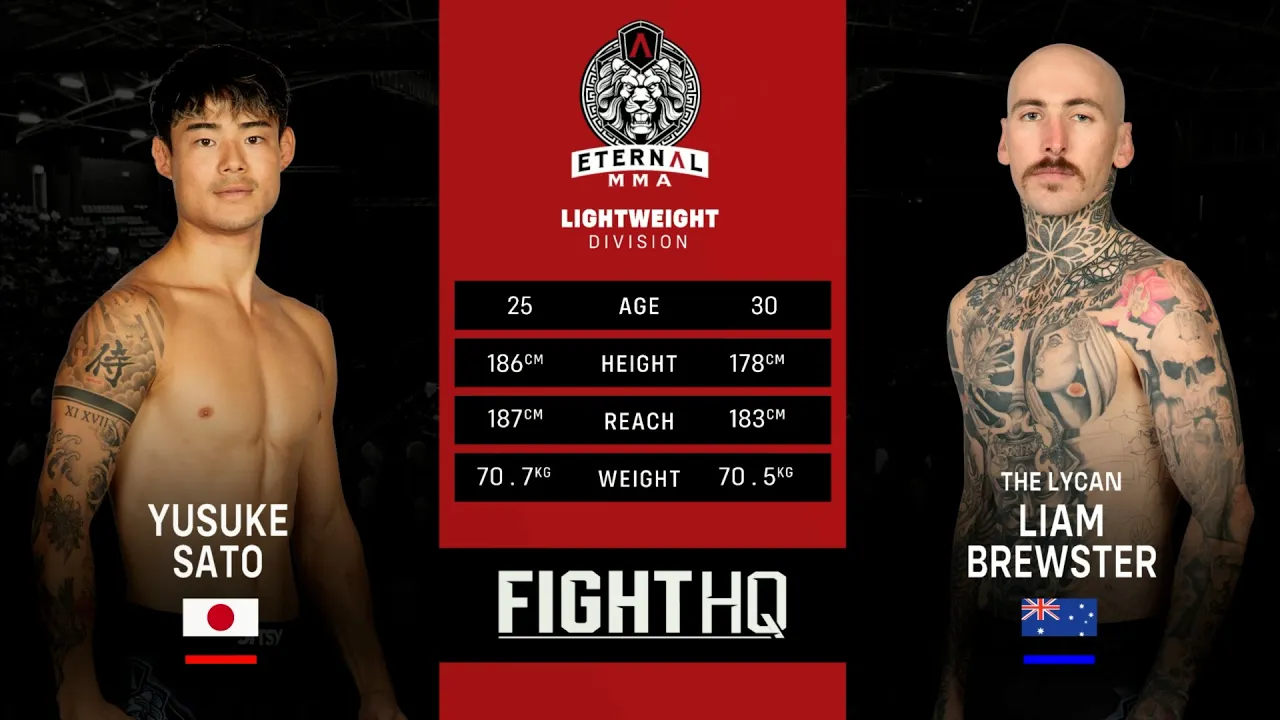 Eternal MMA 90 : Yusuke Sato VS Liam Brewster | FULL FIGHT