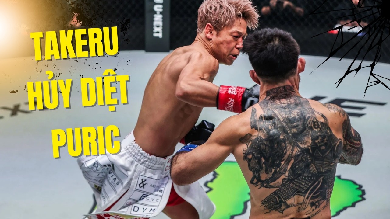 Takeru phá trụ, 4 lần knockdown Denis Puric | ONE Championship