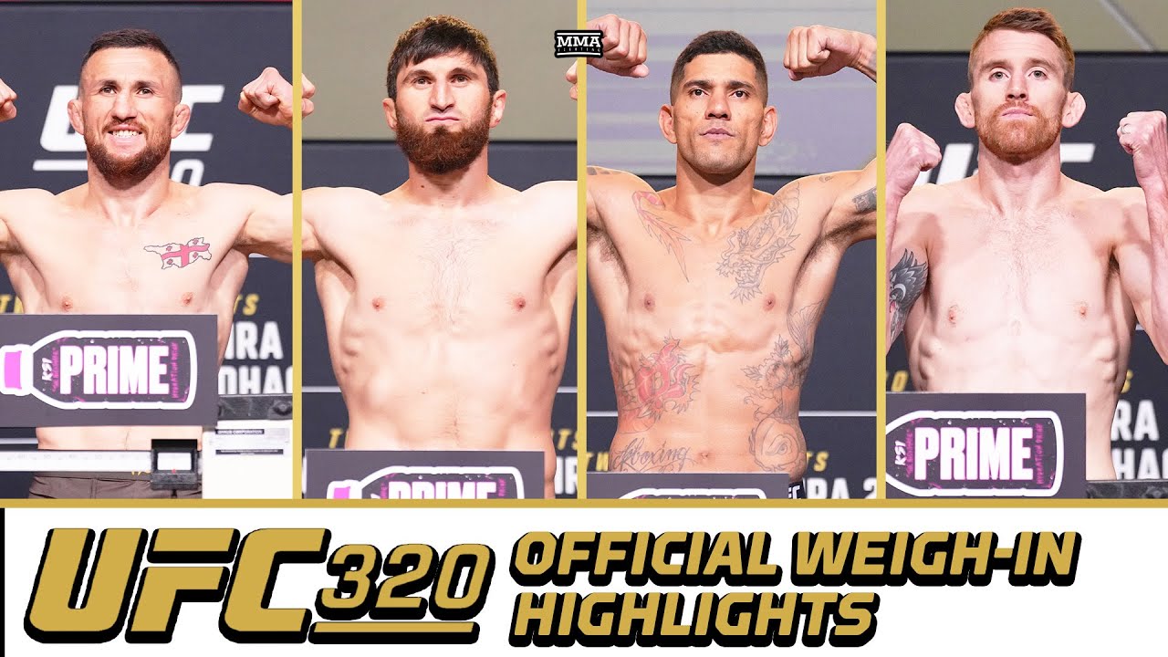 UFC 320 Official Weigh-Ins: Two Title Fights Official, One Fighter Misses Weight | MMA Fighting