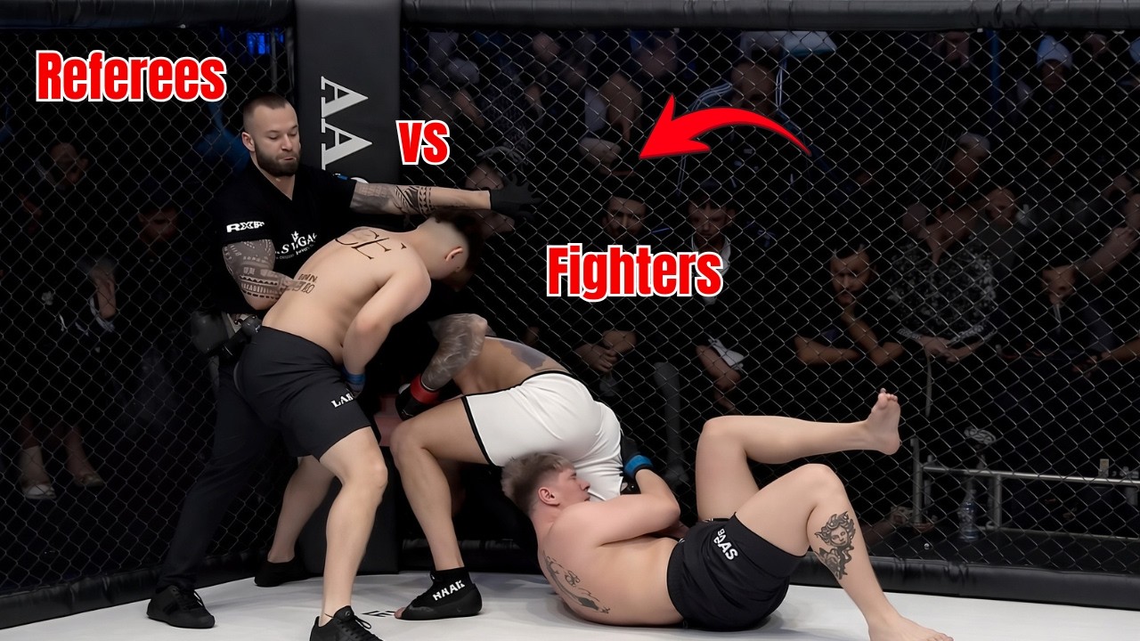When Fighters Disrespect the Referee… Instant Chaos