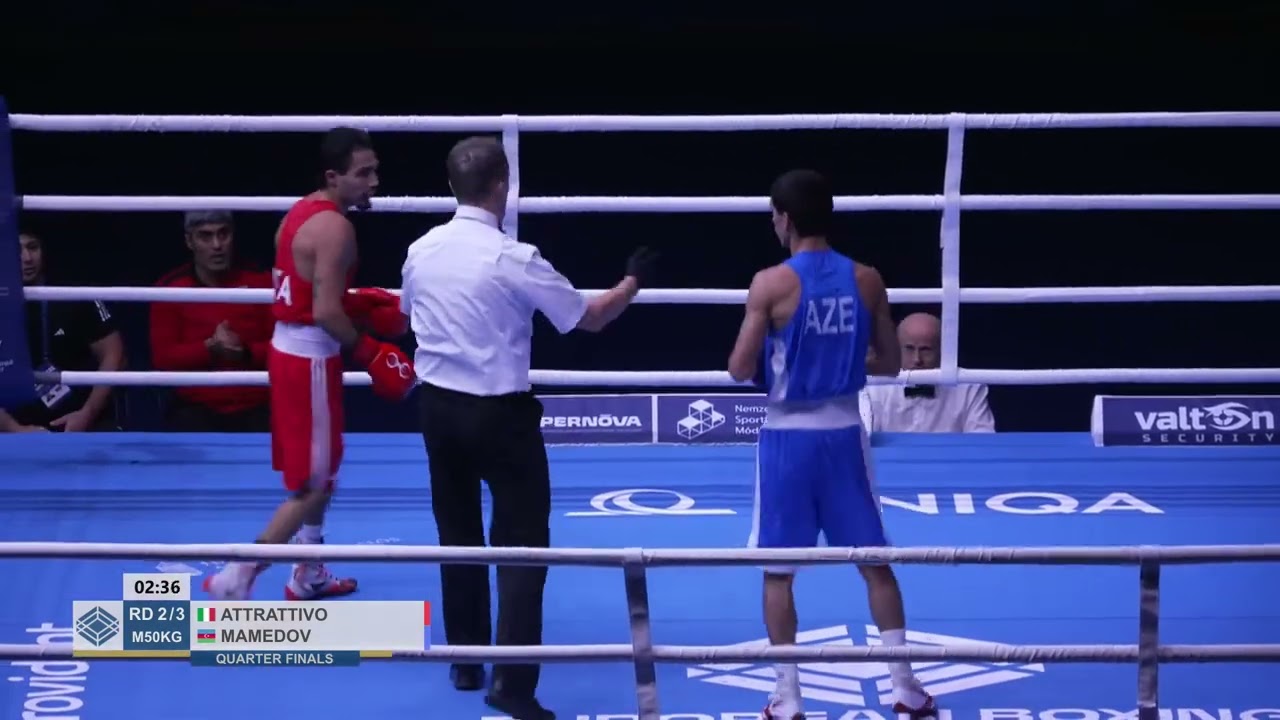 Sübhan Mamedov (AZE) vs. Salvatore Attrattivo (ITA) European U23 Championships 2025 QF's (50kg)