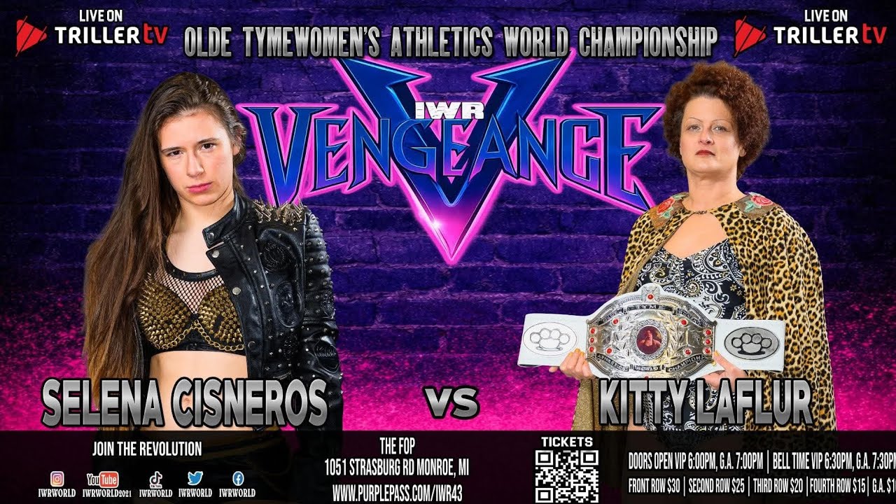IWR: Selena Cisneros vs. Kitty Lafluer (Olde Tyme Women's Athletics Championship match) 3/19/26 