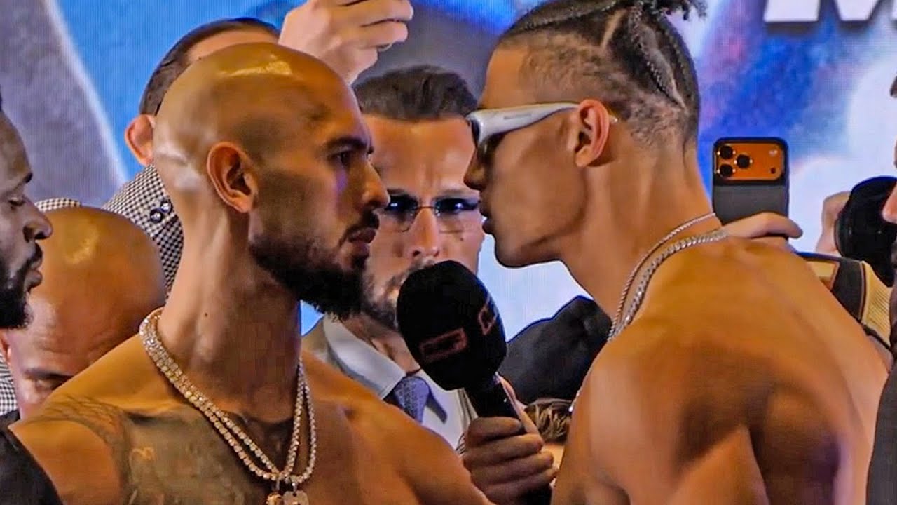 TENSE! Andrew Tate vs Chase DeMoor | FULL WEIGH IN | Misfits Box