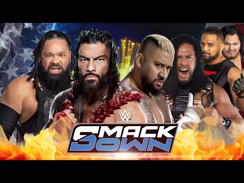 Roman Reigns & Jacob Fatu vs Solo Sikoa & Talla Tonga WWE SMACKDOWN 2K25 - OG Bloodline vs The MFT