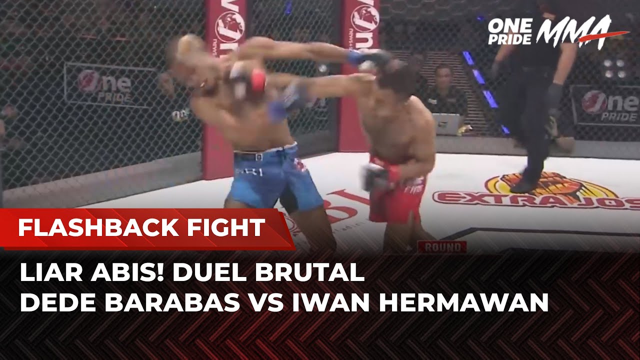 BUAS PARAH‼️Pertarungan Menegangkan Dede Barabas vs Iwan Hermawan  | Flashback Fight One Pride MMA