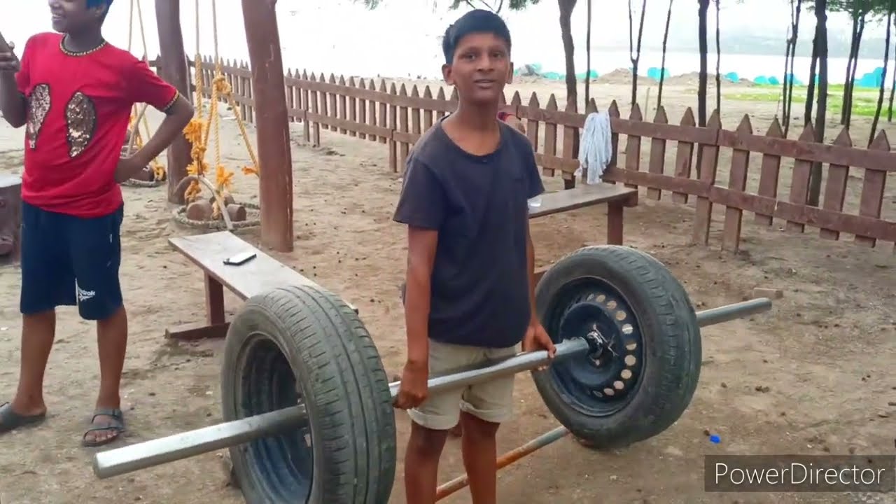 Visiting local free gym in Mumbai slum area
