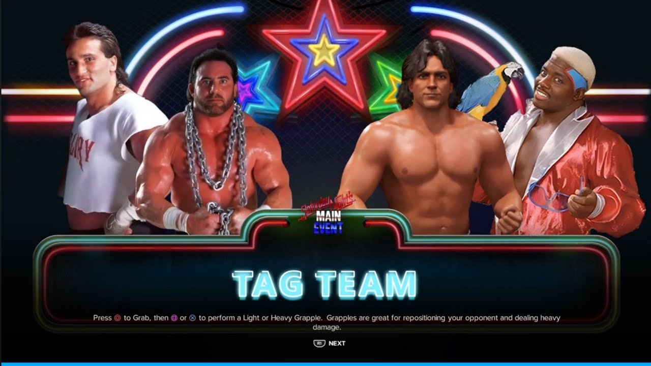 Power & Glory vs Powers & Koko. SNME. WWE 2K24