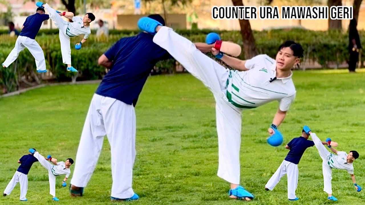 Counter Ura Mawashi Geri Tutorial ( Hook Kick ) | Karate Most Popular Kick ||