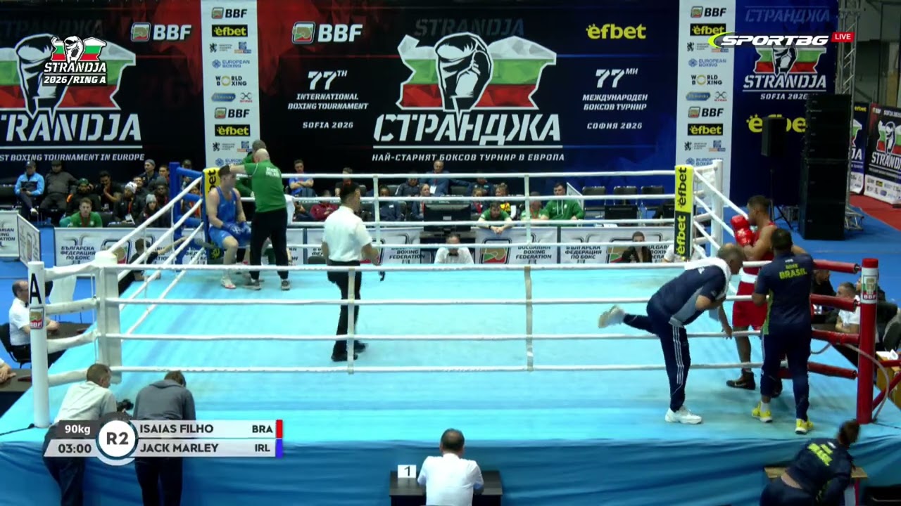 Isaias Filho (BRA) vs. Jack Marley (IRL) Strandja Tournament 2026 (90kg)