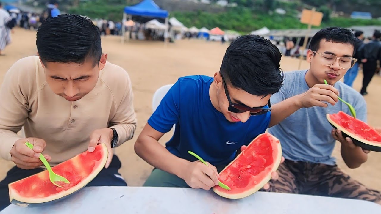 We had watermelons 🍉 🍉 at Nagaland Potato Festival 2024 | Mukbang video