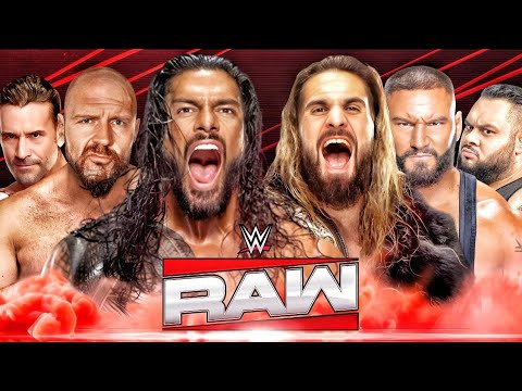 Roman Reigns, Jon Moxley & CM Punk vs Seth Rollins,Bronson Reed & Bron Breakker WWE RAW 2K25