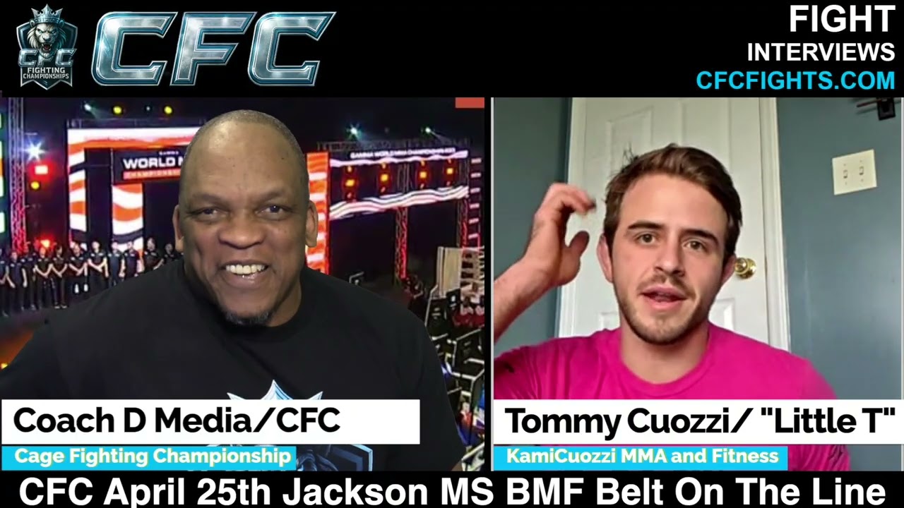 Tommy Cuozzi Interview - Cage Fighting Championships - MMA Pre-Fight
