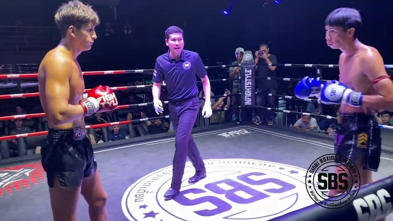 Sebastian Sinbi Muay Thai  🇨🇷 (red) Petch Sritong Sid Jea Aew 🇹🇭 (blue)