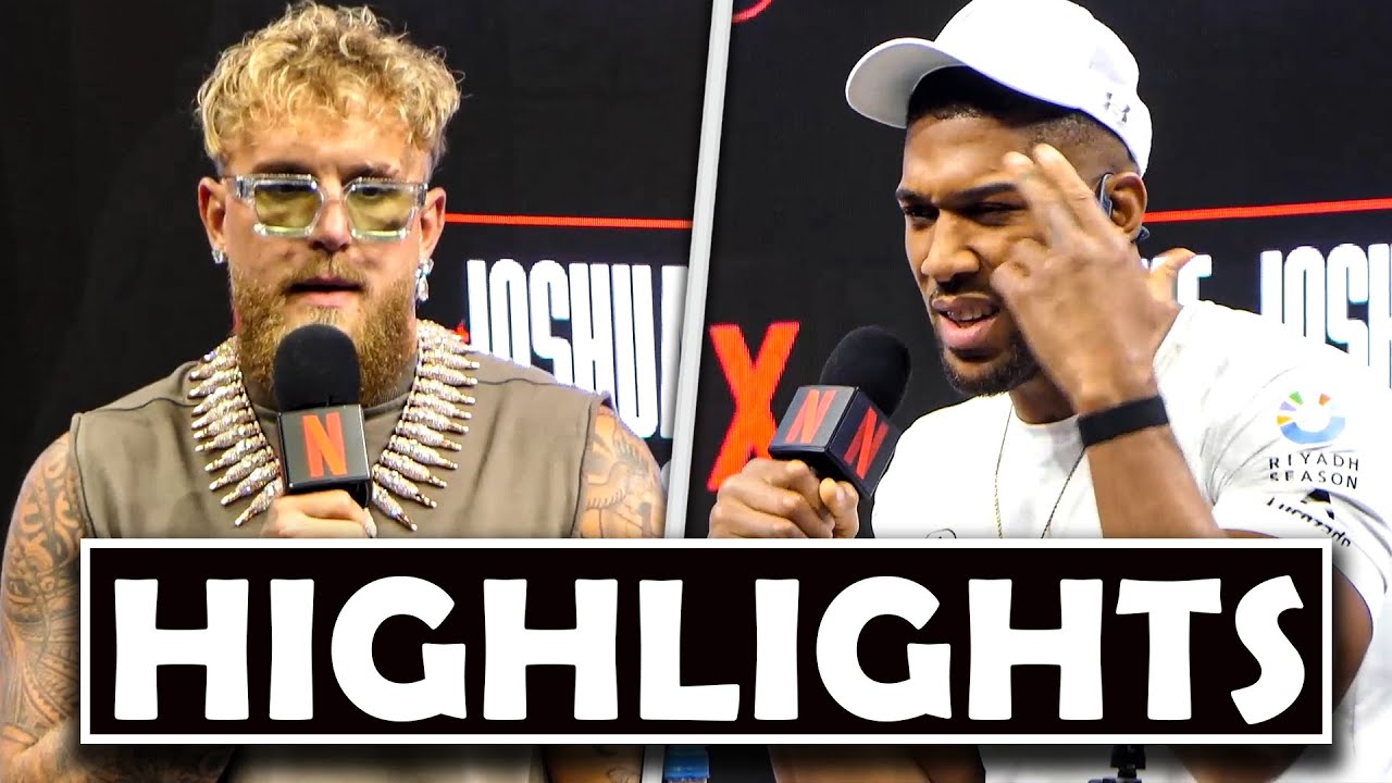 HIGHLIGHTS! | Jake Paul vs Anthony Joshua PRESS CONFERENCE | 'I'LL BREAK YOU!'