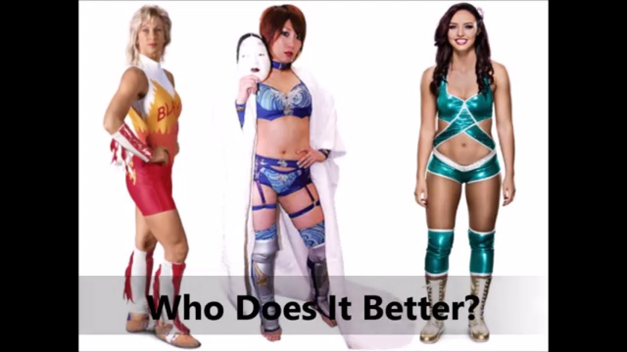 Alundra Blayze vs Asuka vs Peyton Royce- Spinning Heel Kick