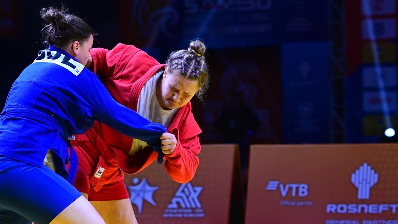 SAFONOVA Kira vs EVTIMOVA Bilyana. Cadets female +72 kg. European SAMBO Championships 2023