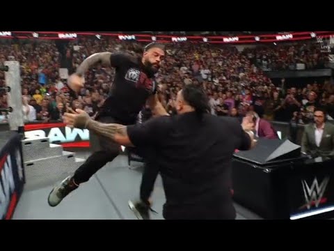 Roman Reigns attacks Bronson Reed _wwe Raw 6 October 2025