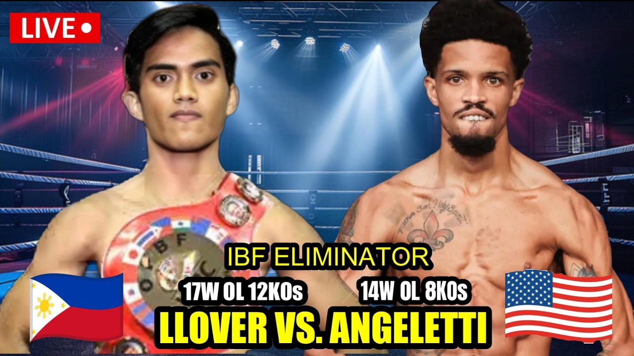 LATEST FIGHT! LLOVER vs ANGELETTI IBF ELIMINATOR | BAGSAK KAY LLOVER SA R1!