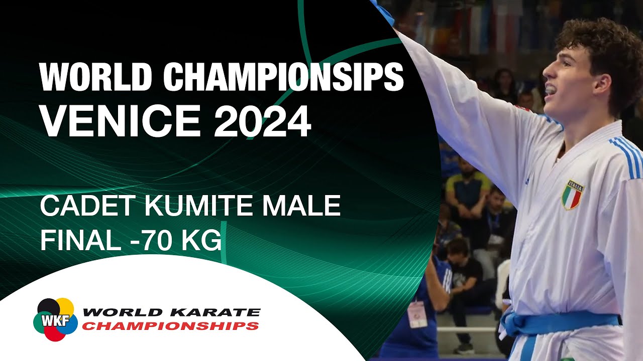 CADET KUMITE MALE -70 KG FINAL | A. TOMMASINO (ITA) VS J. SALJIU (MNE) | WORLD KARATE FEDERATION