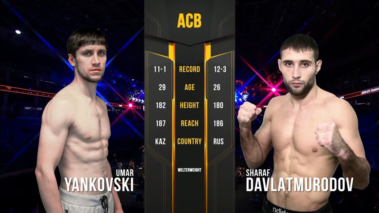 Умар Янковский vs. Шараф Давлатмуродов | Umar Yankovski vs. Sharaf Davlatmurodov | ACB 90