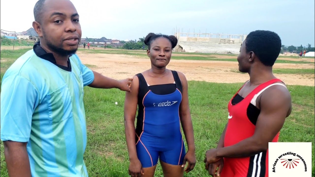 African girls wrestling