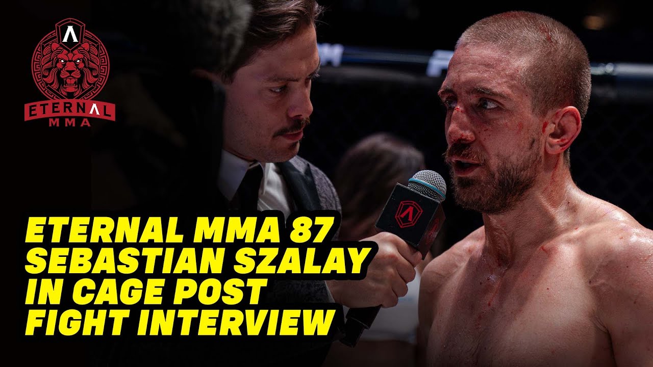 Eternal MMA 87: In Cage Interview: Sebastian Szalay Eternal MMA Featherweight Champion