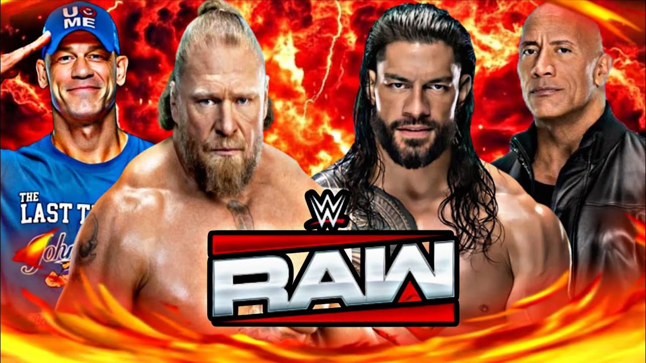 Roman Reigns & Rock Vs Brock Lesnar & John Cena WWE Raw 23 Mar 2026 WWE2K26 Simulation - FULL MATCH