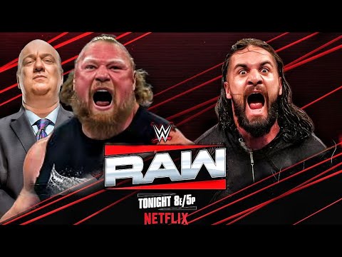 Brock Lesnar With Paul Heyman Vs Seth Rollins WWE RAW 2026 - The Beast Incarnate vs The Visionary