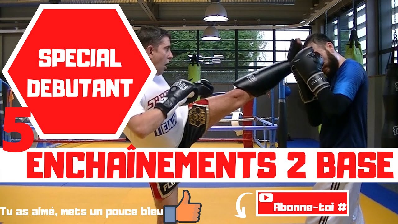 👊KICKBOXING BOXE ENCHAÎNEMENTS DE BASE POUR DÉBUTANTS👊